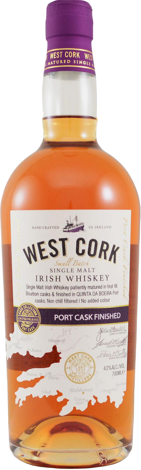 WEST CORK SINGLE MALT IRISH WHISKY PORT CASK