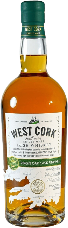 WEST CORK SINGLE MALT IRISH WHISKY VIRGIN OAK CASK