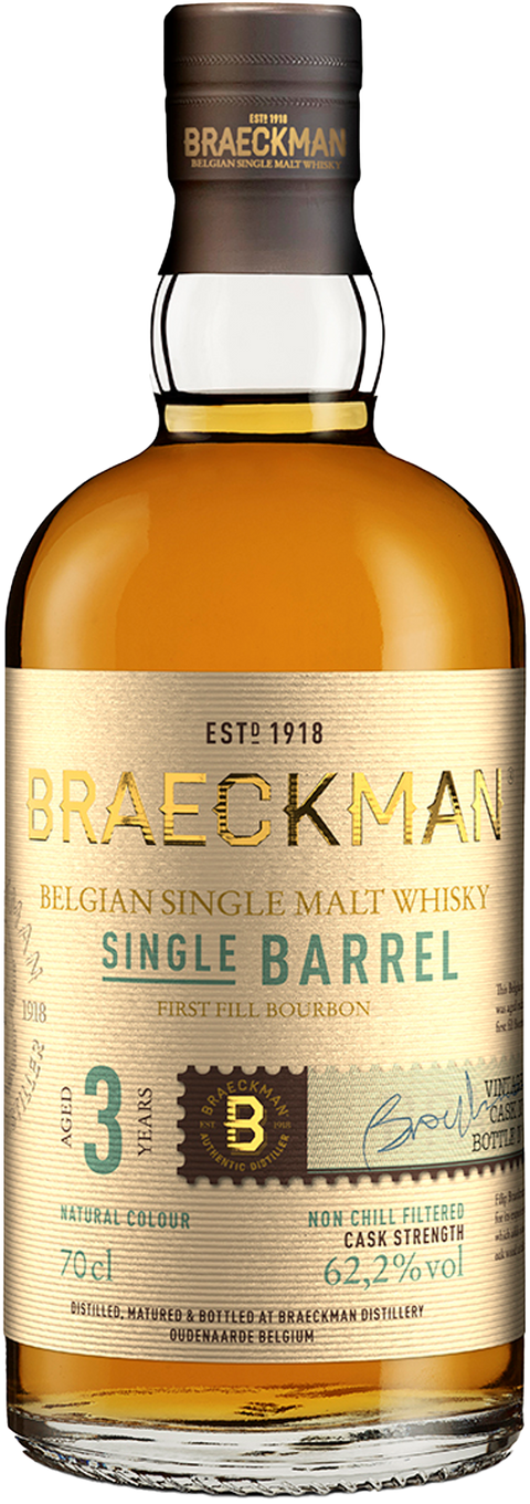Braeckman single malt single barrel 3Y cask N° 321