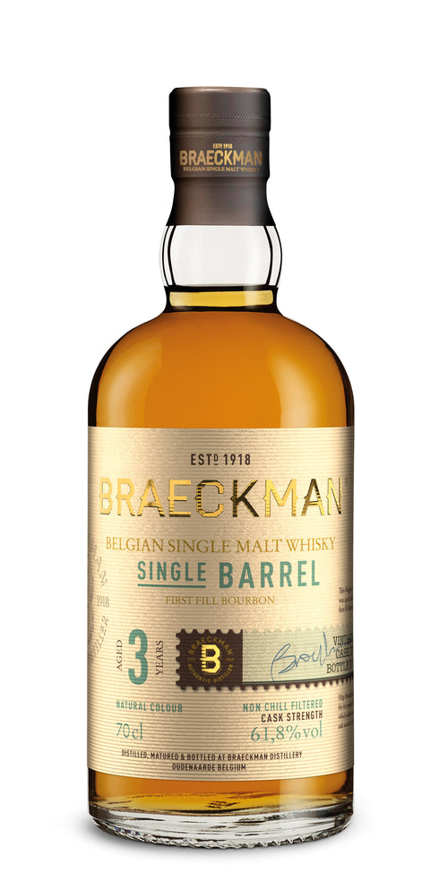 Braeckman single malt single barrel 3Y cask N° 323