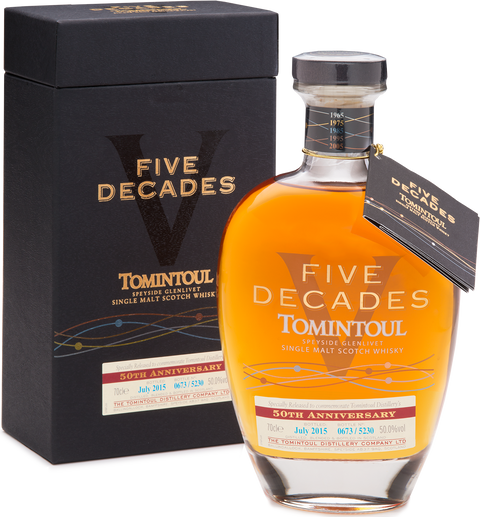 Tomintoul Five Decades Glass Decanter With Giftbox---0---Whisky---Tomintoul---0.7