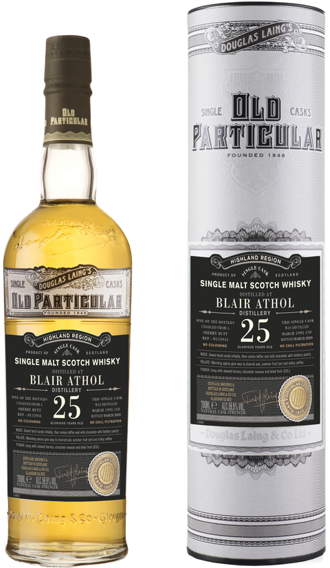 Old Particular Blair Athol 1995 25 Years---1995---Whisky---Douglas Laing---0.7