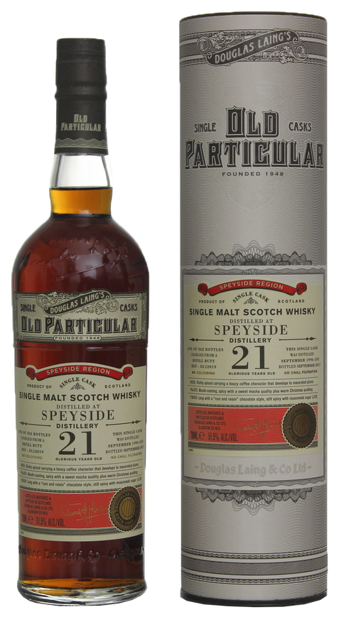 Old Particular Speyside 1996 21 Years Sherry Butt ---1996---Whisky---Douglas Laing---0.7