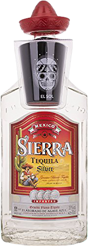 Sierra Silver + Shotglass---0---Tequila---Sierra Tequila---0.7