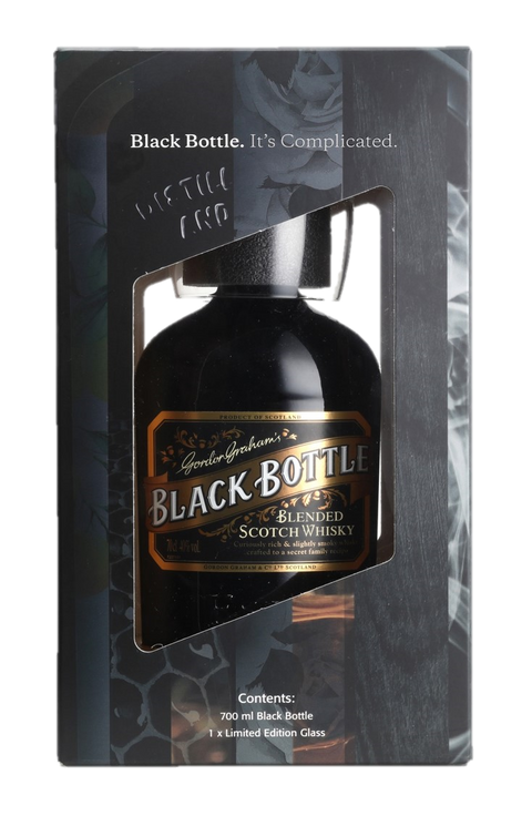 Black Bottle Indivdual Box + Glass---0---Whisky---Black Bottle---0.7